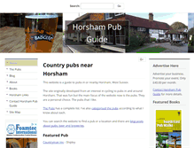 Tablet Screenshot of horshampub.co.uk